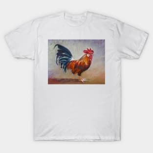 Rooster - Throw Pillow T-Shirt